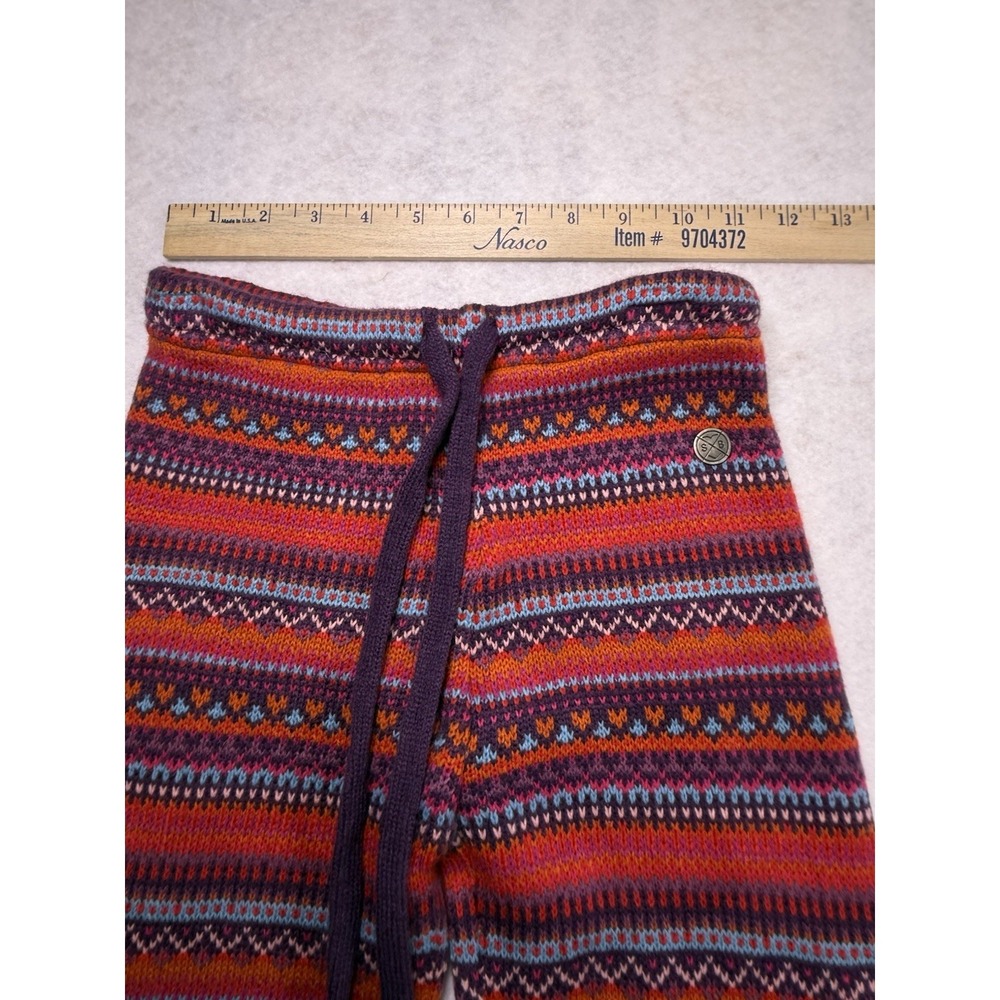 NWT Sugar & Bruno Chalet We Dance Youth Leggings YOS Pink Fair Isle Knit $70 - Picture 3 of 11